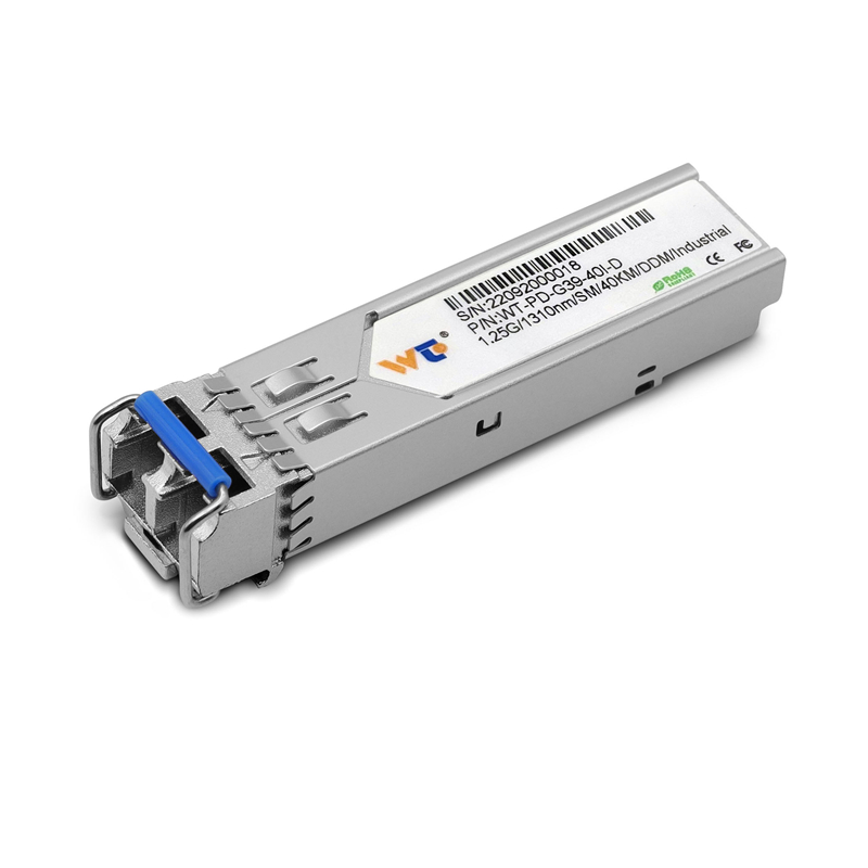 WT SFP Transceiver Module,WT-PD-G39-40I-D,1.25G SFP 1000Base-EX, 1310nm,40KM,SMF, Industrial grade