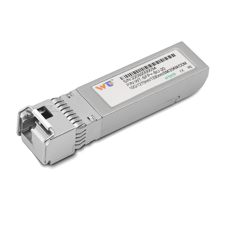 WT SFP Transceiver Module,WT-SFP+-BU-20,10G SFP+ BU Transceivers,Tx1270nm & Rx1330nm, up to 20 km,SMF,Commercial grade