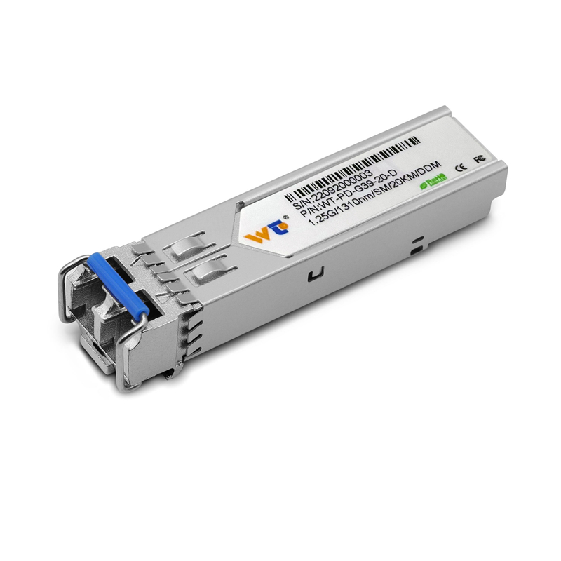 WT SFP Transceiver Module,WT-PD-G39-20-D,1.25G SFP 1000Base-LX, 1310nm,20KM,SMF, Commercial grade
