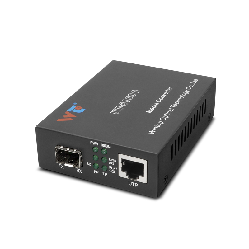 WT Fiber Ethernet Media Converter,WT-8100G，1000M Media Converter，SFP
