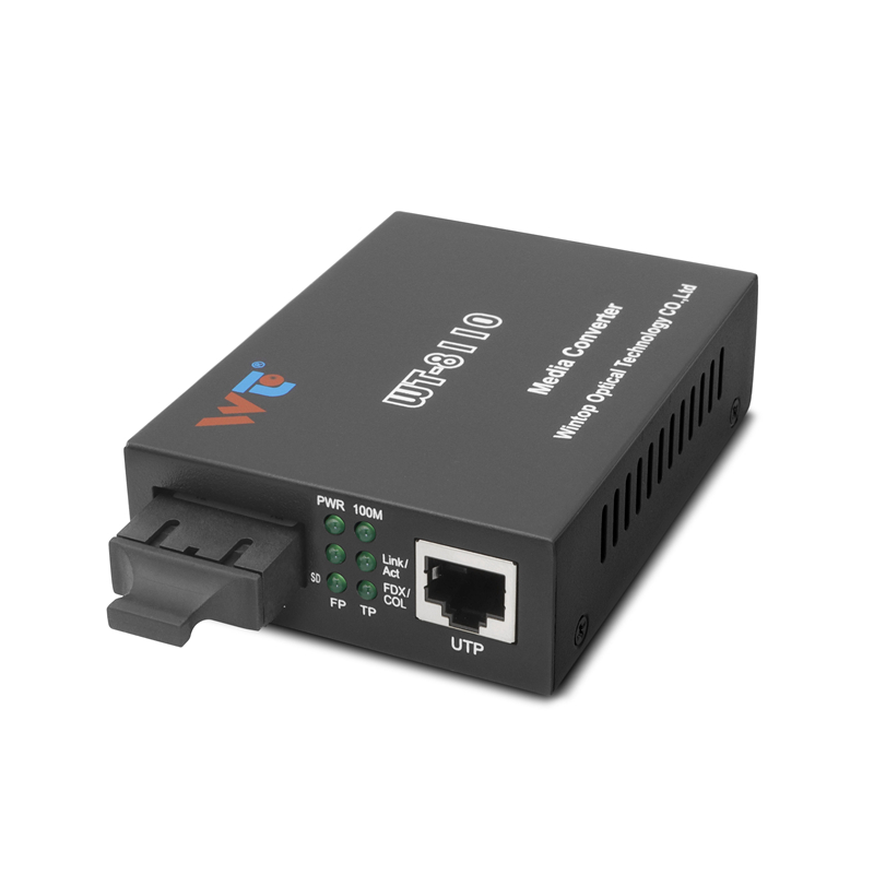 WT Fiber Ethernet Media Converter,WT-8110SA-20，100M Media Converter, bulit in SC Fiber