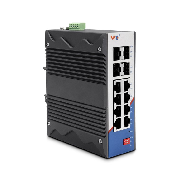 RS6312-4GF8GT，WT Layer 2 Managed Switch,8x10/100/1000BASE-T RJ45，4*1G SFP ，Layer 2 Managed Switch
